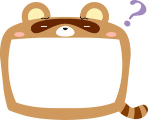 Cute Raccoon whiteboard