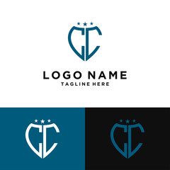 logo design for companies, Inspiration from the initial letters of the CC logo icon. - Vector