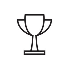trophy icon vector logo trendy flat design