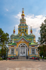 Fototapeta na wymiar Almaty Zenkov Cathedral 95