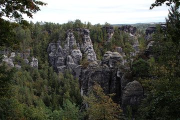 Fototapeta na wymiar Das Elbsandsteingebirge