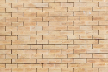 closeup view of  orange brick wall or floor background textured.