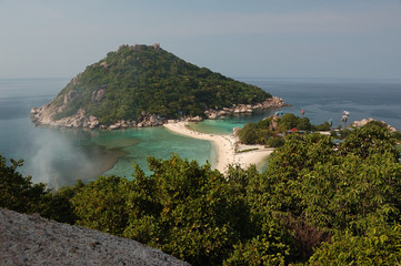 Koh Nang Yuan from the viewpoint (Koh Tao, Thailand)