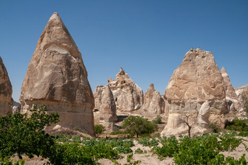 Fototapeta na wymiar Hoodoos at Zindanonu, Cappadocia, Turkey