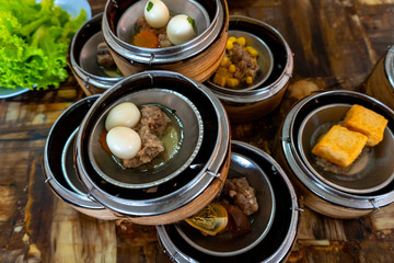 dim sum Appetizer of China, popular to eat breakfast   