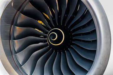 Turbine of passenger Airbus