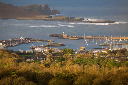 View At Marina During Storm Ophelia