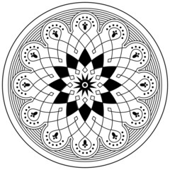 abstract circular pattern