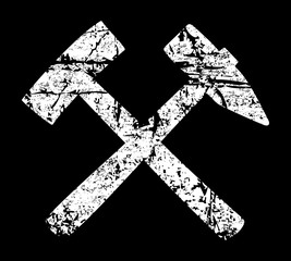 Obraz premium Schlägel und Eisen (Vintage Weiß)