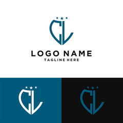logo design for companies, Inspiration from the initial letters of the CL logo icon. - Vector