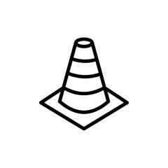 Block cone icon