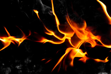 Bright blazing fire. Fire. The texture of fire.