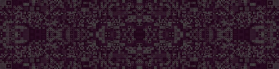 Fototapeta premium Abstract Symbols Random Distributed Pattern Computational Generative Art background illustration
