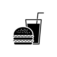 Burger and drink icon