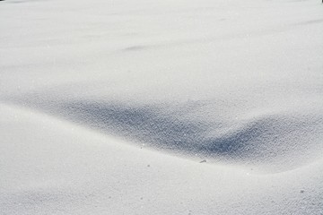 unevenness on the snow surface