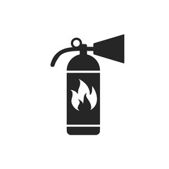 Fire extinguisher icon template color editable. Fire danger. Fire protection symbol vector sign isolated on white background. Simple logo vector illustration for graphic and web