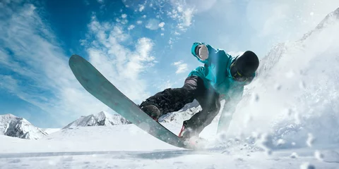 Abwaschbare Fototapete Snowboarding. © Victoria VIAR PRO