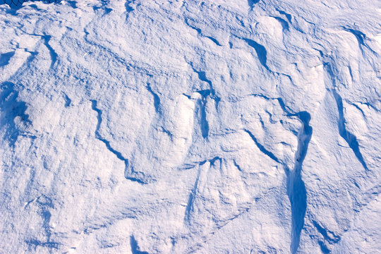 Snowdrifts an winter Russia. Winter season. © sergofan2015