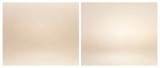Fotobehang Beige studio lighting. Soft beige neutral 3d studio background. Warm soft light gold studio lighting. Photostudio soft box neutral lighting. © Юлия Кондратьева