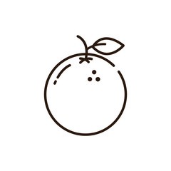 Isolated orange icon line vector design