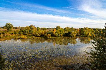 Berthierville Island Quebec Canada landscape at fall