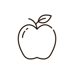 Isolated apple icon line vector design