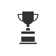 Isolated trophy icon flat vector design