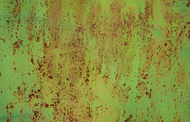 Textures of rusty iron with peeling paint