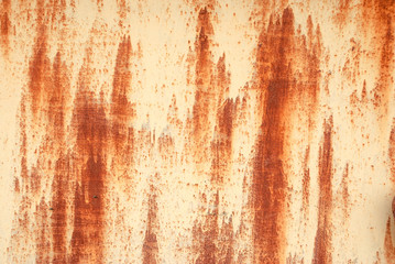 Textures of rusty iron with peeling paint