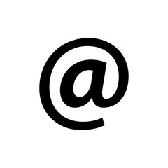 Email signage icon trendy
