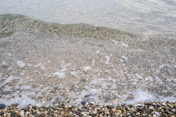 The shore of the Black Sea. Warm air and sea, tourism and pleasure