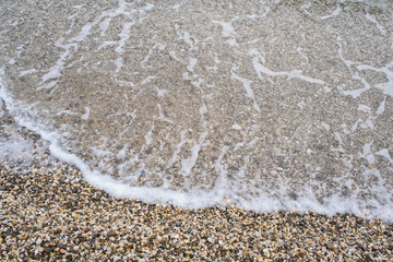 The shore of the Black Sea. Warm air and sea, tourism and pleasure