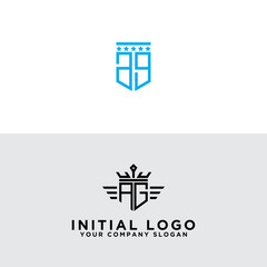 Set your company's logo design inspiration from the initial AG logo icon. -Vectors