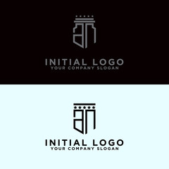 Set your company's logo design inspiration from the AN initial logo icon. -Vectors