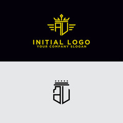 Set your company logo design inspiration from the AU initial logo icon. -Vectors