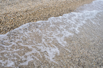 The shore of the Black Sea. Warm air and sea, tourism and pleasure
