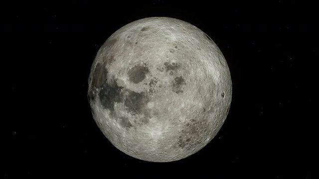 3d rendering of realistic full moon with star background, Elements of these images furnished by NASA.