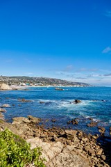 rocky california coast take in Laguna Beach, California USA 