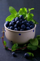 Blueberries in a bowl