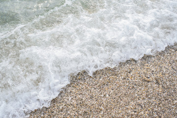 The shore of the Black Sea. Warm air and sea, tourism and pleasure