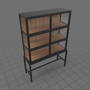 Mid century modern display cabinet