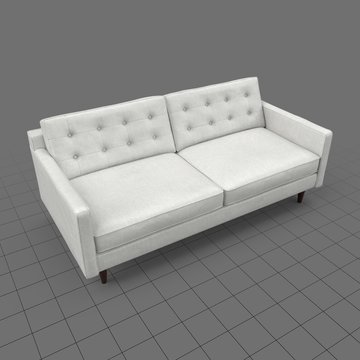 Mid century modern two seater sofa 1