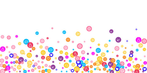 Social media marketing, Communication concept.