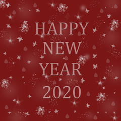 Fototapeta na wymiar Happy new year 2020