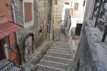 Fototapeta na wymiar Città antica d'Abruzzo, Popoli, Italia