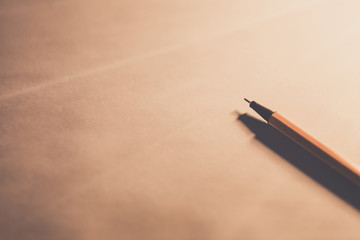 Writing crisis concept. blank manuscript page.