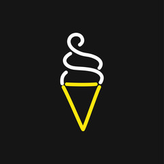 Neon icon line drawing, vector illustration design. Neon collection.