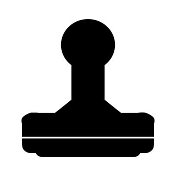 recommend clip art: Vector silhouette of document stamp. Motives of office, objects, business, workplace, working, white collar