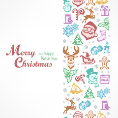 Merry Christmas card in color