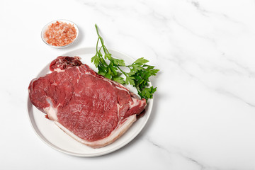 Raw beef steak for grill, BBQ or cooking